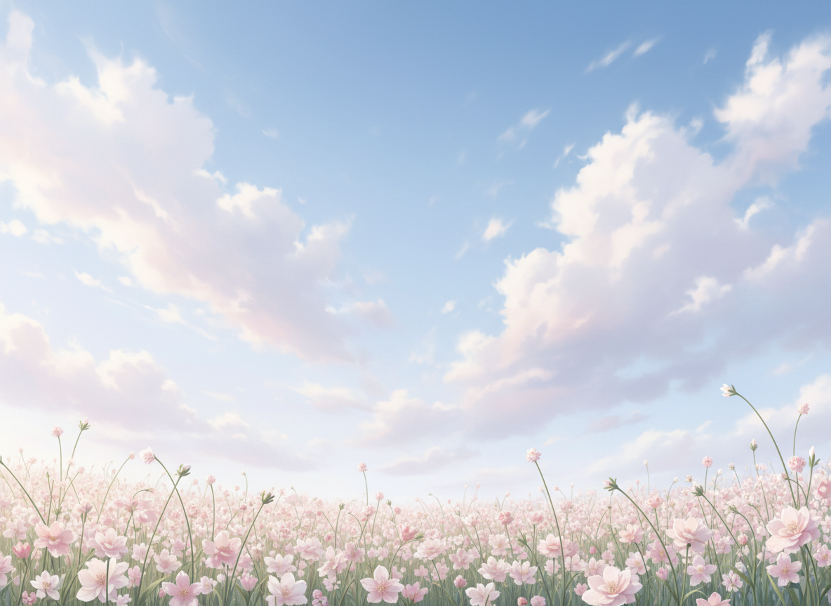 An elegant, light, airy illustration of the outline of a woman holding a young girl’s hand, surrounded by delicate florals and soft botanical elements. The figures are minimal and symbolic rather than detailed, with flowing lines that suggest care, guidance, and growth. The background is bright and spacious with plenty of negative space, using soft pinks, warm neutrals, and gentle gradients that match the uplifting, sophisticated Dream To Bloom visual style. The composition is in a wide, landscape orientation, evoking an open path forward and a sense of hopeful journey.